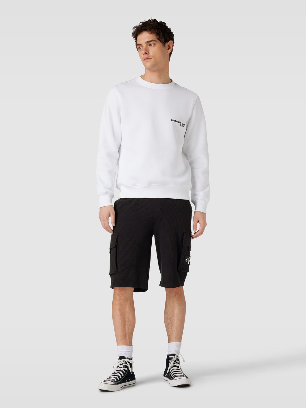 Бермуды прямого кроя с фактурным рисунком, модель «TEXTURE» Calvin Klein Jeans, черный
Бермуды прямого кроя с фактурным рисунком, модель «TEXTURE» Calvin Klein Jeans, черный