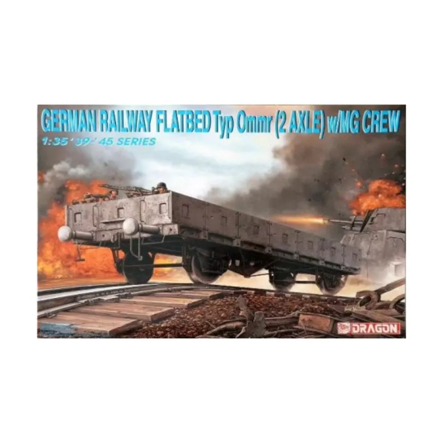 Немецкая железнодорожная платформа типа Ommr с экипажем MG, Dragon Models - '39 to '45 Series - Germany (1:35)
Немецкая железнодорожная платформа типа Ommr с экипажем MG, Dragon Models - '39 to '45 Series - Germany (1:35)