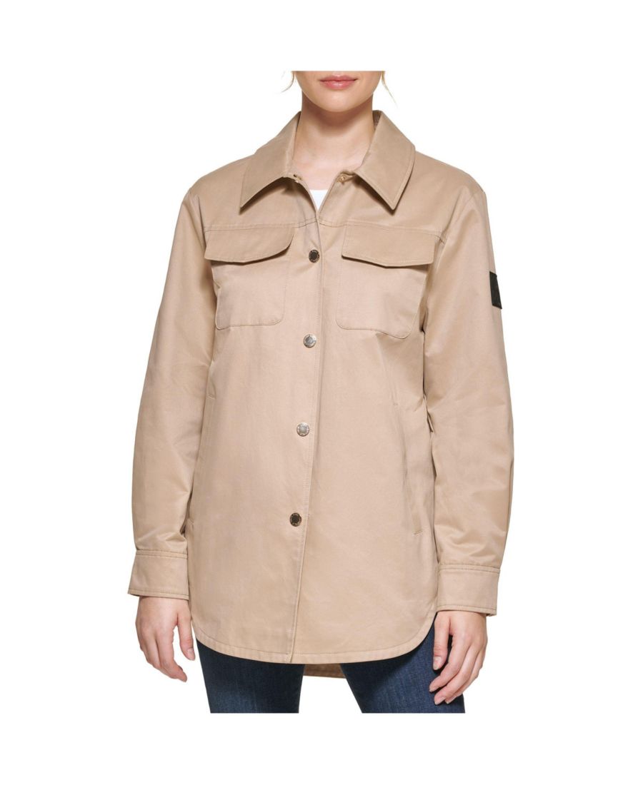 Женская рубашка-куртка оверсайз KARL LAGERFELD PARIS, Khaki
Женская рубашка-куртка оверсайз KARL LAGERFELD PARIS, Khaki