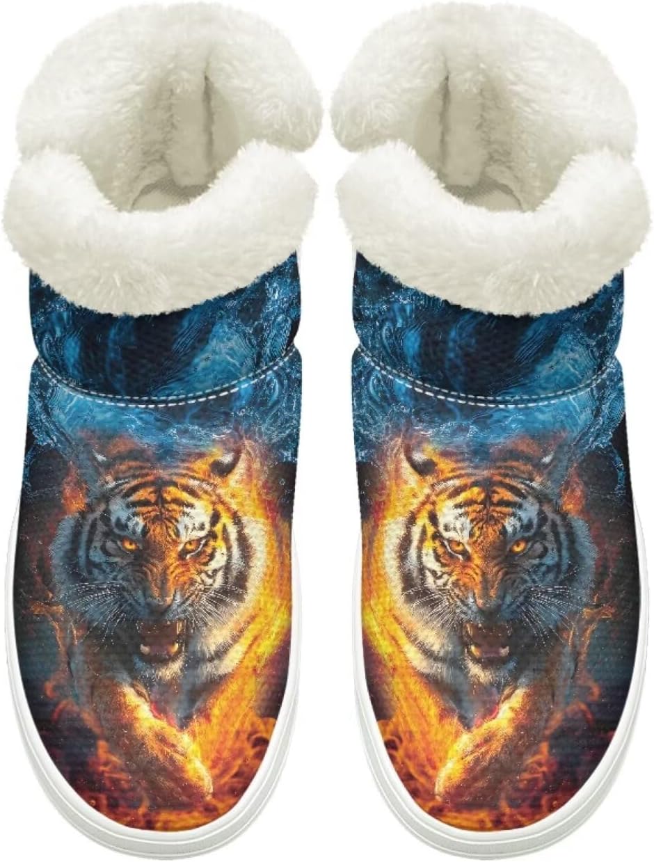 Зимние Ботинки на Легком Надевании для Женщин и Мужчин с Эластичной Липучкой у Щиколотки, Пушистые Снежные Ботинки с Меховой Подкладкой, Удобные, Нескользящая Подошва Cugasmaru, Tiger
Зимние Ботинки на Легком Надевании для Женщин и Мужчин с Эластичной Липучкой у Щиколотки, Пушистые Снежные Ботинки с Меховой Подкладкой, Удобные, Нескользящая Подошва Cugasmaru, Tiger