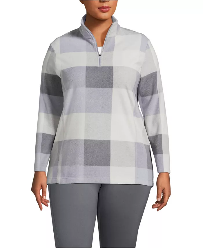 Женский флисовый свитер больших размеров Anyweather с короткой молнией Lands' End, серый
Женский флисовый свитер больших размеров Anyweather с короткой молнией Lands' End, серый