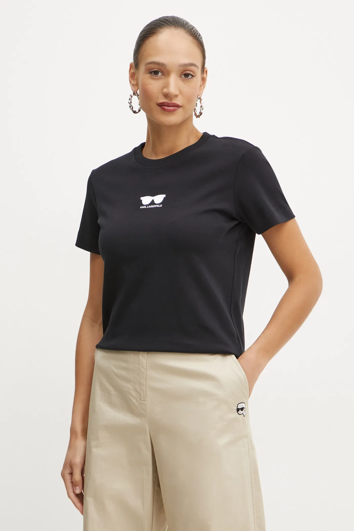 Хлопковая футболка Karl Lagerfeld, черный
Хлопковая футболка Karl Lagerfeld, черный
