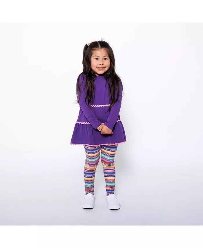 Комплект из многоярусной туники и леггинсов для девочек Mixed Up Clothing, фиолетовый
Комплект из многоярусной туники и леггинсов для девочек Mixed Up Clothing, фиолетовый