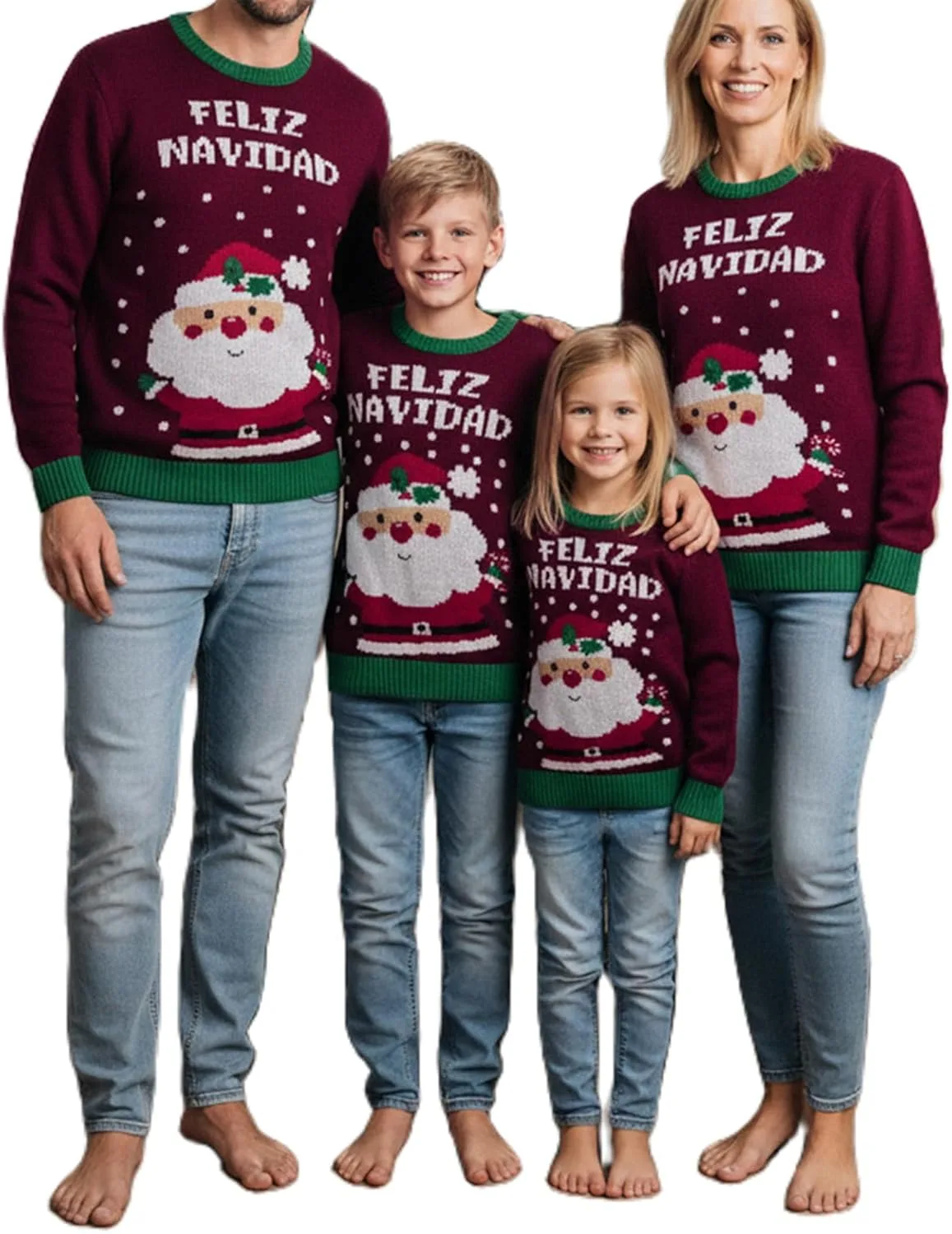 Семейный рождественский свитер с длинными рукавами и принтом в виде ёлки Covvoliy
Семейный рождественский свитер с длинными рукавами и принтом в виде ёлки Covvoliy