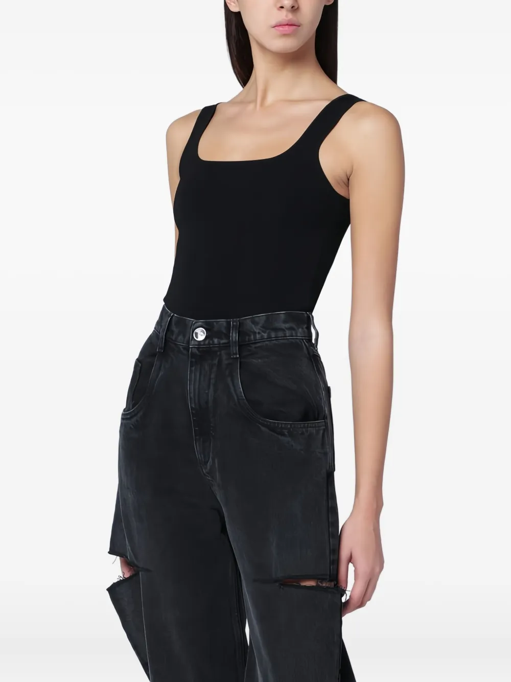 Топ с квадратным вырезом Entire Studios, черный
Топ с квадратным вырезом Entire Studios, черный