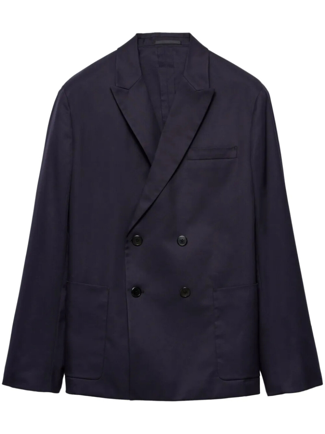 Prada двубортный пиджак, синий
Prada двубортный пиджак, синий