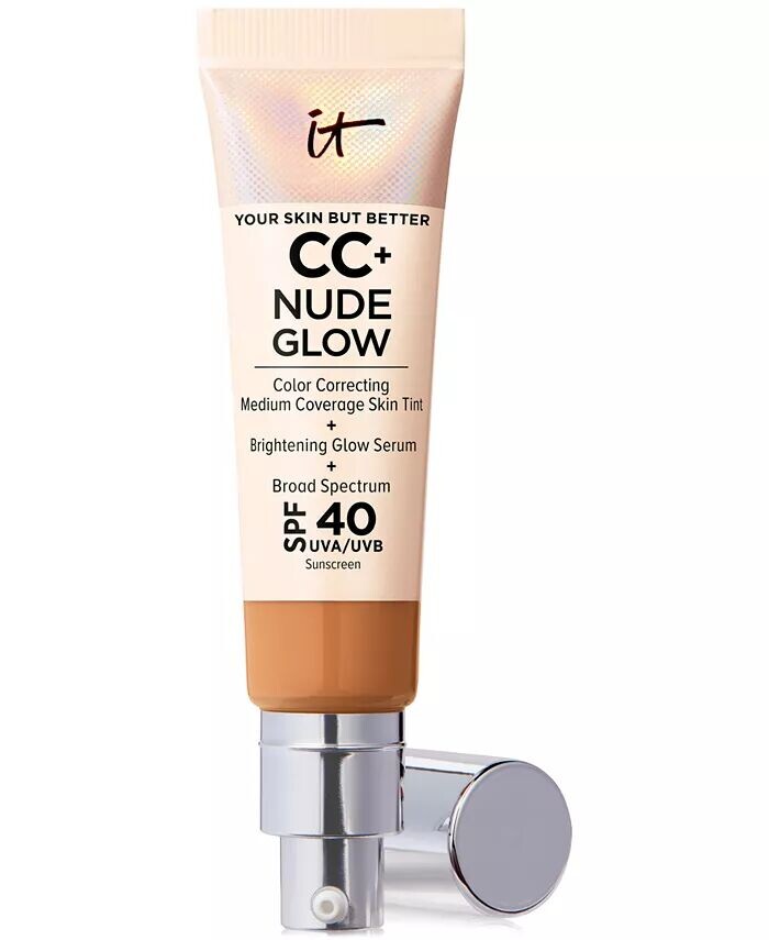 Легкая тональная основа CC+ Nude Glow + сыворотка для сияния SPF 40 It Cosmetics, цвет Tan
Легкая тональная основа CC+ Nude Glow + сыворотка для сияния SPF 40 It Cosmetics, цвет Tan