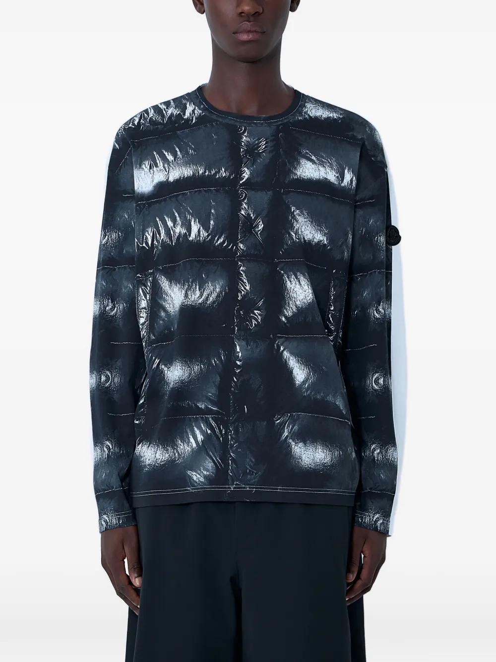 Футболка с контрастными вставками и принтом-логотипом Moncler, черный
Футболка с контрастными вставками и принтом-логотипом Moncler, черный