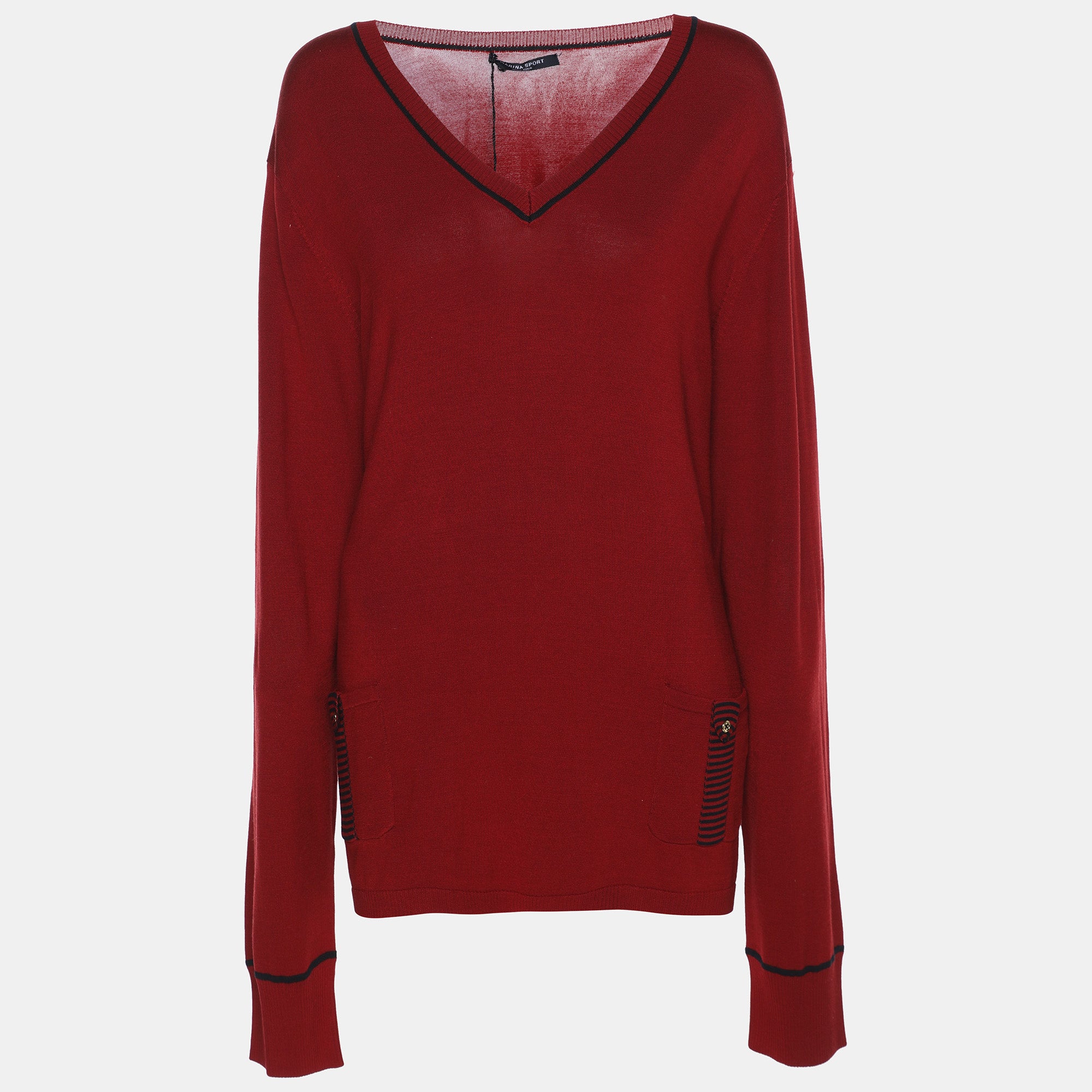 Свитер Marina Sport By Marina Rinaldi, красный, из эластичной вязки, с V-образным вырезом
Свитер Marina Sport By Marina Rinaldi, красный, из эластичной вязки, с V-образным вырезом