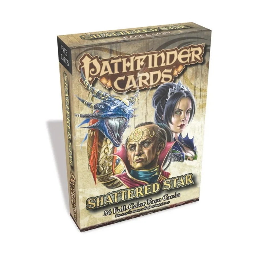 Бокс-сет Face Cards - Shattered Star, Pathfinder Roleplaying Game (1st Edition) - Pathfinder Cards - Assorted
Бокс-сет Face Cards - Shattered Star, Pathfinder Roleplaying Game (1st Edition) - Pathfinder Cards - Assorted