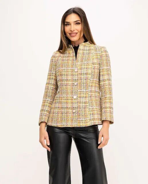 Приталенный женский жакет с французскими рукавами Fsh, желтый
Приталенный женский жакет с французскими рукавами Fsh, желтый