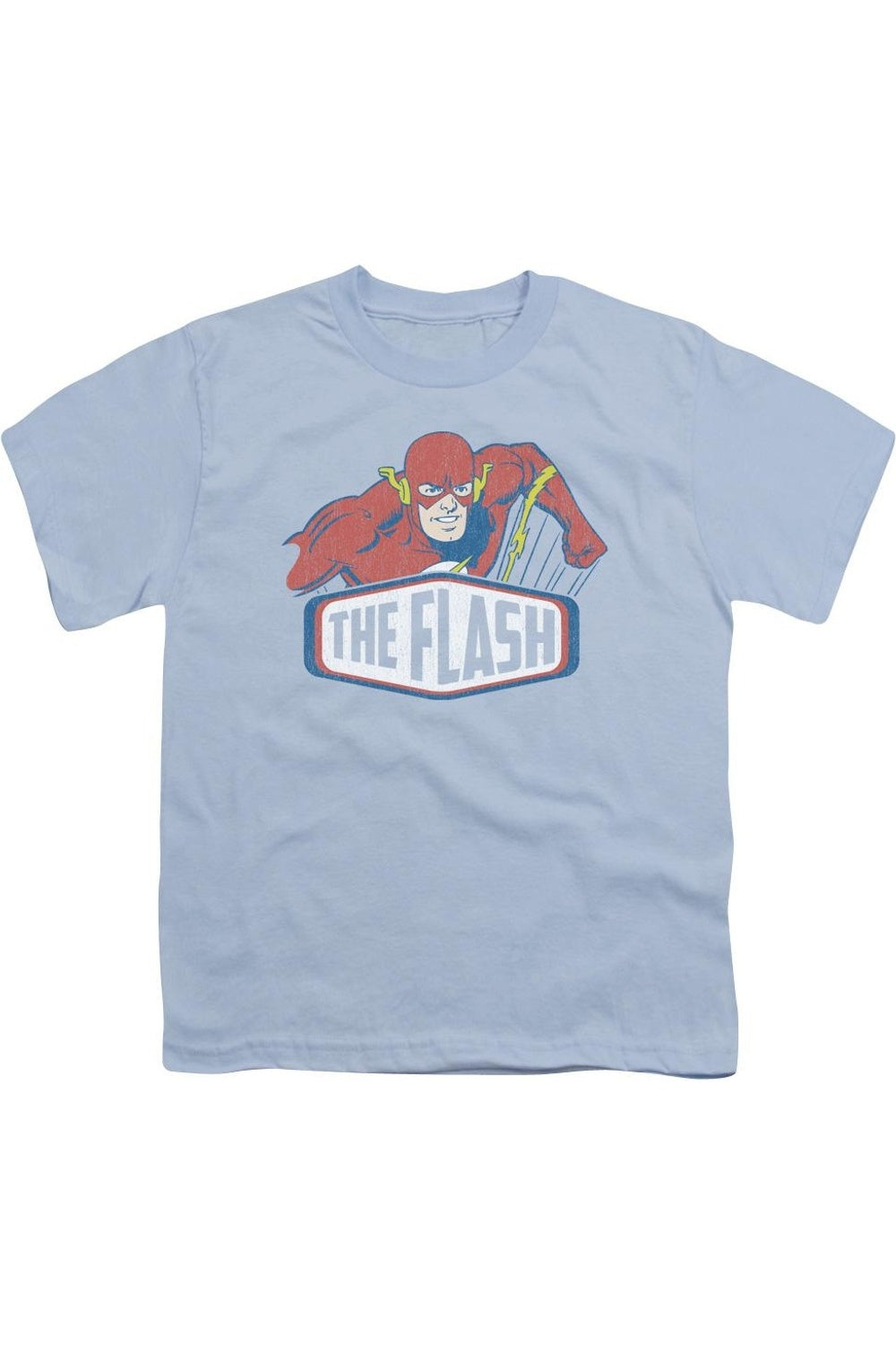 Футболка с коротким рукавом для детей с логотипом Flash от DC Comics Gildan, светло-голубой 
Футболка с коротким рукавом для детей с логотипом Flash от DC Comics Gildan, светло-голубой