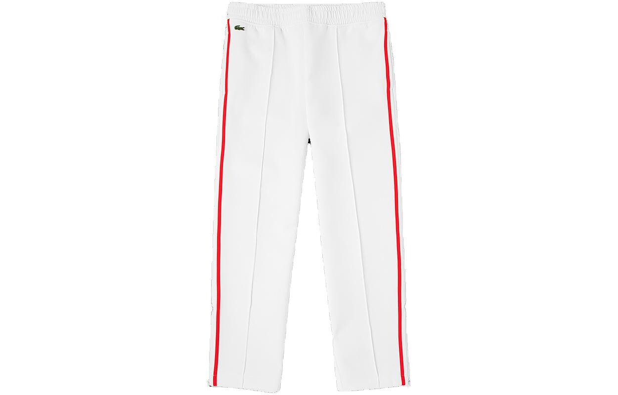 Трикотажные спортивные штаны женские белые Lacoste 
Трикотажные спортивные штаны женские белые Lacoste