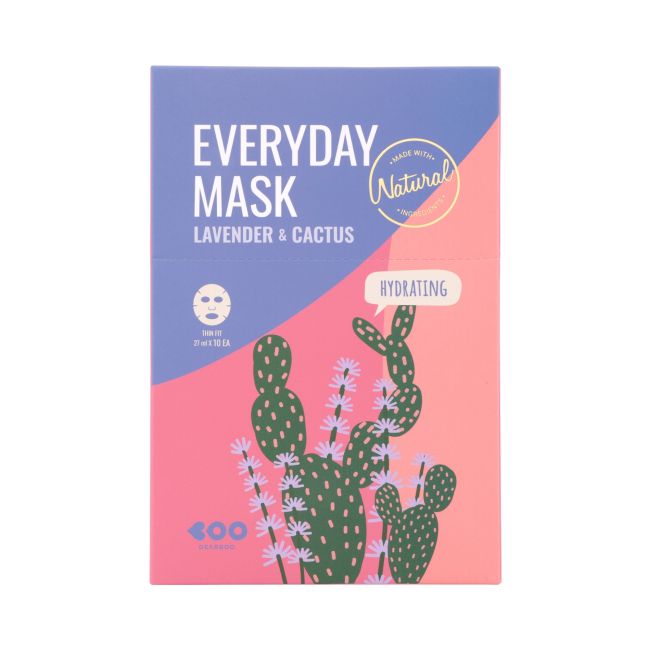 Маски для лица с лавандой и кактусом (10 шт.) Dearboo
Маски для лица с лавандой и кактусом (10 шт.) Dearboo