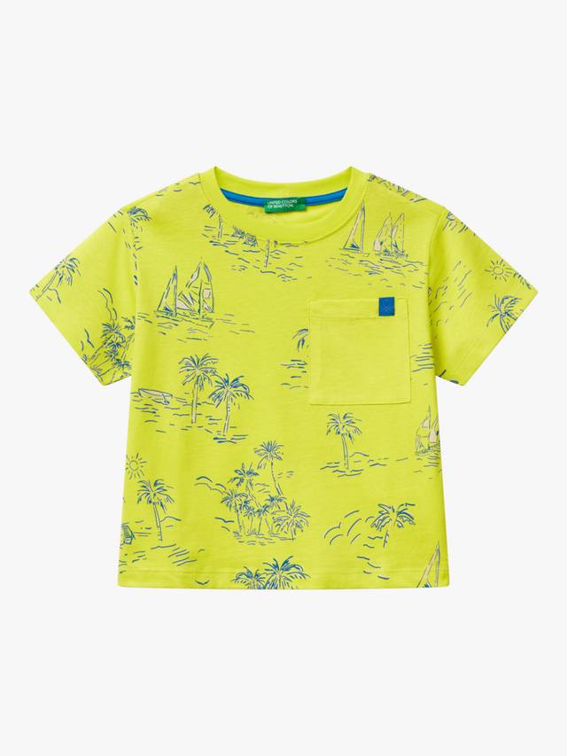 Детская футболка с принтом дерева и лодки из хлопка Benetton, Multicolor
Детская футболка с принтом дерева и лодки из хлопка Benetton, Multicolor