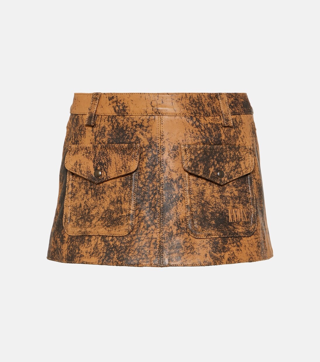 Мини-юбка из потертой кожи Knwls, коричневый
Мини-юбка из потертой кожи Knwls, коричневый