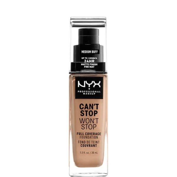 Can’T stop не остановит 24-часовой тональный крем Nyx Professional Makeup, цвет medium buff
Can’T stop не остановит 24-часовой тональный крем Nyx Professional Makeup, цвет medium buff