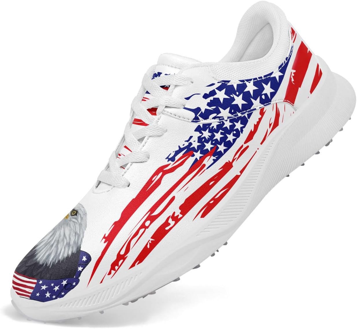 Гольф-туфли без шипов для мужчин, дышащие кроссовки для гольфа для женщин с дизайном американского флага, спортивная обувь для ходьбы Onegam, голубой
Гольф-туфли без шипов для мужчин, дышащие кроссовки для гольфа для женщин с дизайном американского флага, спортивная обувь для ходьбы Onegam, голубой