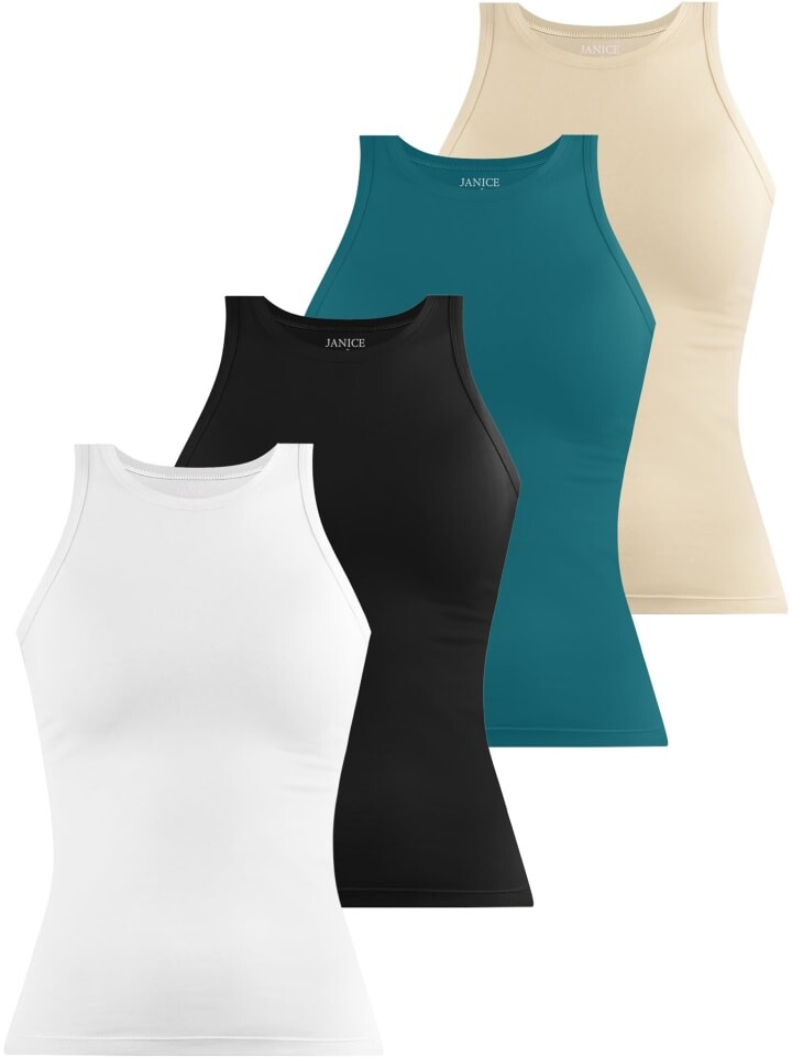 Топ Janice 4 x Damen hochgeschlossen Nauta, цвет weiß/schwarz/petrol/beige
Топ Janice 4 x Damen hochgeschlossen Nauta, цвет weiß/schwarz/petrol/beige