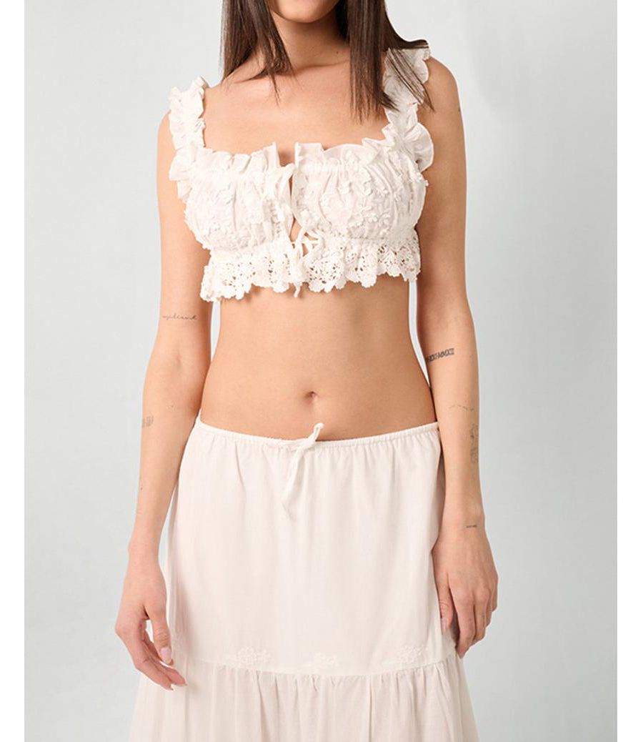 Женский топ с двойной завязкой WeWoreWhat, Ivory
Женский топ с двойной завязкой WeWoreWhat, Ivory