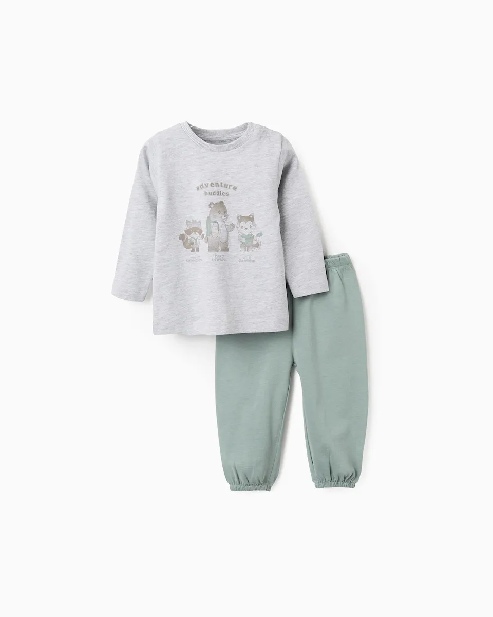 Светло-серый детский пижама с длинными рукавами Zippy
Светло-серый детский пижама с длинными рукавами Zippy