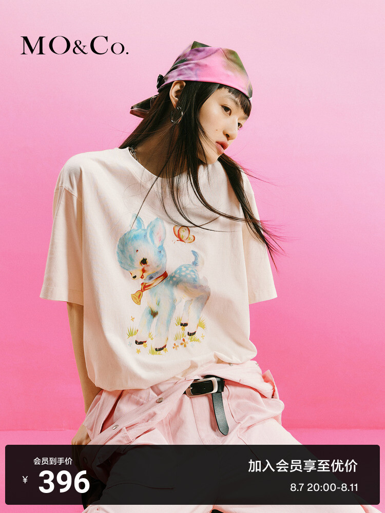 Футболка Moco с принтом оленя, белый
Футболка Moco с принтом оленя, белый