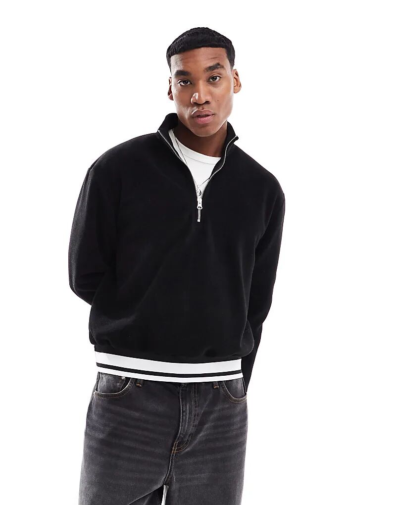 Флисовая толстовка свободного кроя ASOS DESIGN черного цвета с застежкой-молнией на половину длины
Флисовая толстовка свободного кроя ASOS DESIGN черного цвета с застежкой-молнией на половину длины