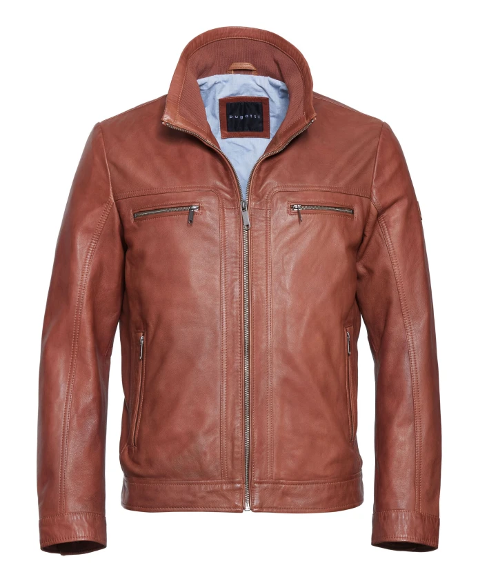 Мужская кожаная куртка, классический стиль. Bugatti, коричневый
Мужская кожаная куртка, классический стиль. Bugatti, коричневый