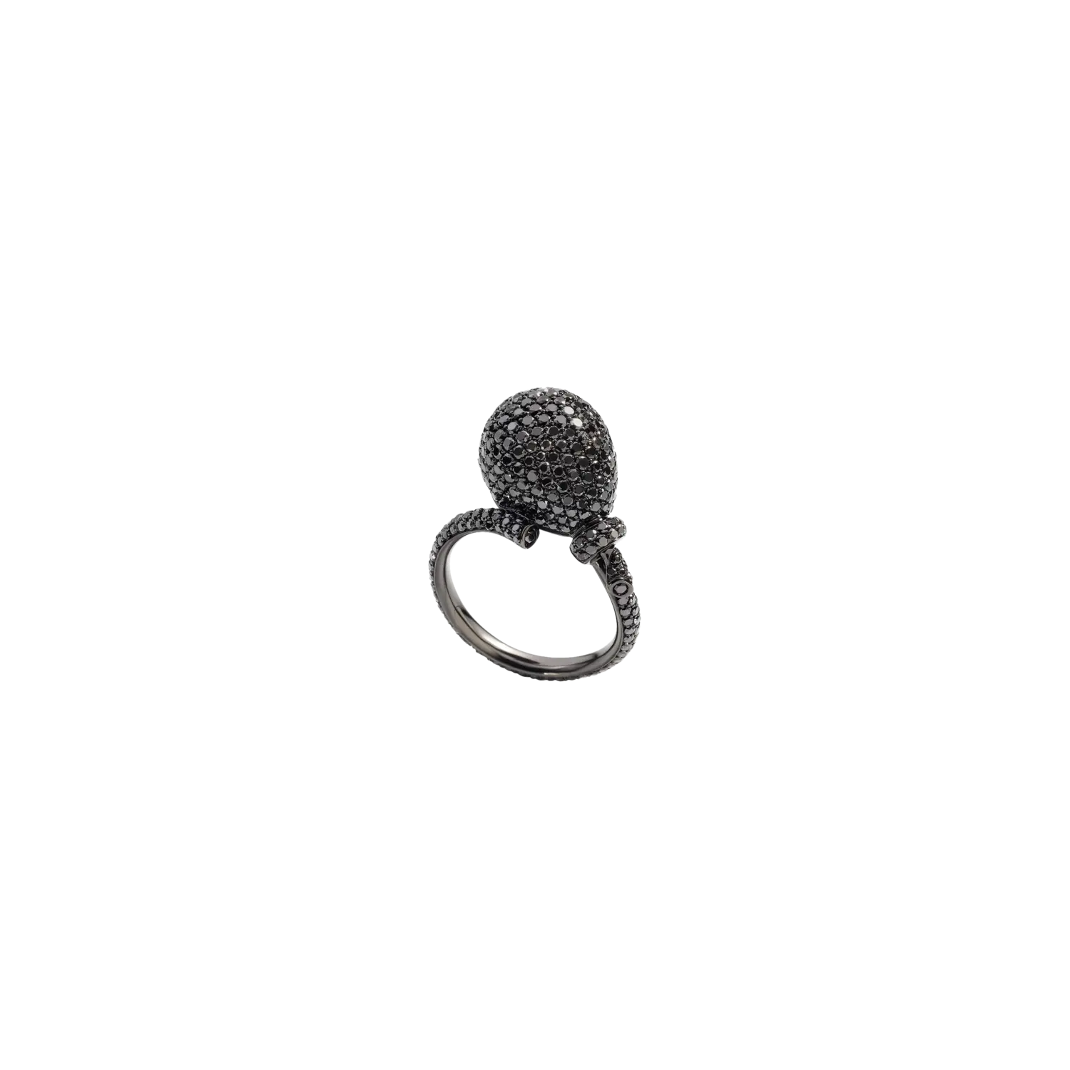Кольцо-Воздушный шар миди из 18-каратного белого золота с черными бриллиантами Vhernier
Кольцо-Воздушный шар миди из 18-каратного белого золота с черными бриллиантами Vhernier