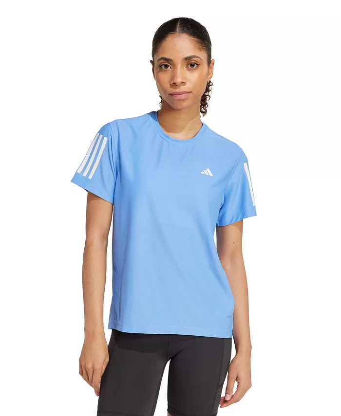 Женская беговая футболка The Run с коротким рукавом adidas, синий 
Женская беговая футболка The Run с коротким рукавом adidas, синий