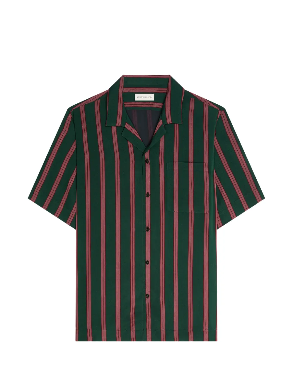Полосатая рубашка Dries Van Noten, зеленый
Полосатая рубашка Dries Van Noten, зеленый