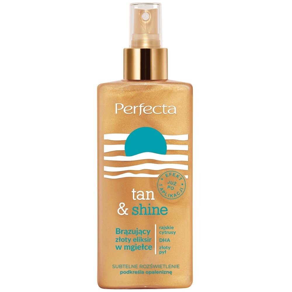 Perfecta, Tan&Shine, Бронзирующий и осветляющий спрей для тела, 150 мл
Perfecta, Tan&Shine, Бронзирующий и осветляющий спрей для тела, 150 мл
