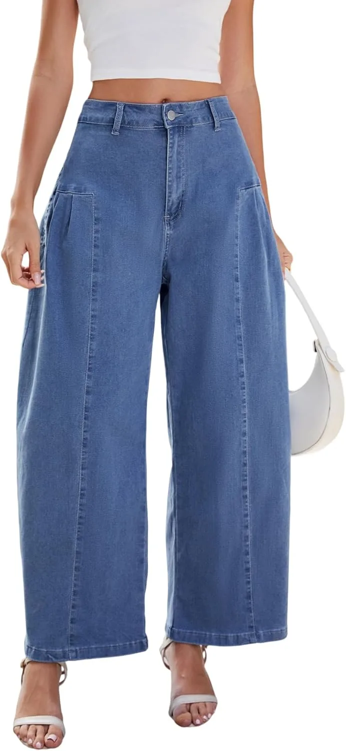 Женские джинсы wide leg с высокой талией Skoinvb
Женские джинсы wide leg с высокой талией Skoinvb