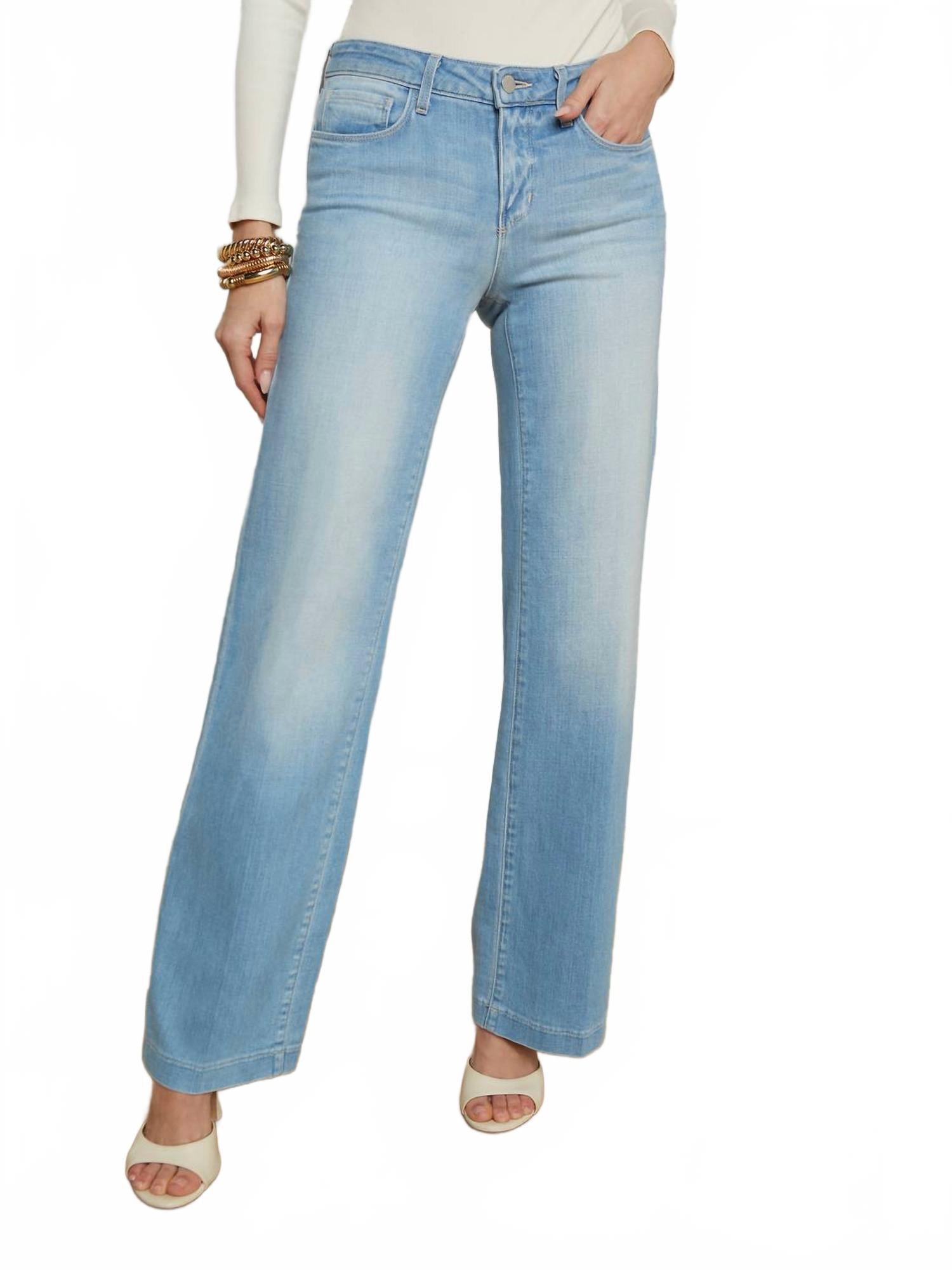 Джинсы Joanne с низкой посадкой и широкими штанинами Essex L'Agence, Essex
Джинсы Joanne с низкой посадкой и широкими штанинами Essex L'Agence, Essex