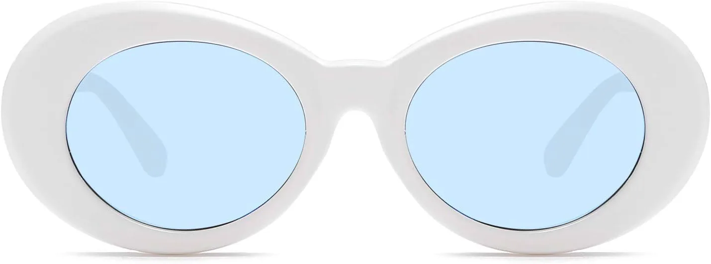 Ретро овальные солнцезащитные очки унисекс с защитой от УФ-излучения UV400, полимерные очки с круглыми линзами, защитные очки Clout ENSARJOE, A-white/Blue
Ретро овальные солнцезащитные очки унисекс с защитой от УФ-излучения UV400, полимерные очки с круглыми линзами, защитные очки Clout ENSARJOE, A-white/Blue
