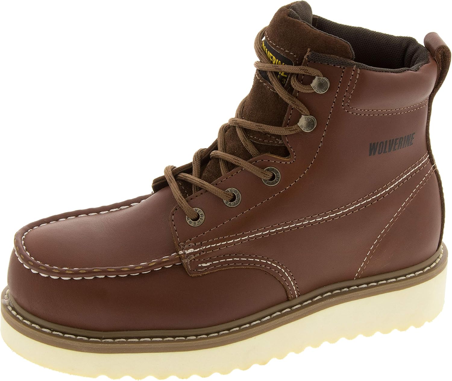 Мужские ботинки Wolverine Moc-Toe с стальным носком и защитой EH, 15 см, коричневый
Мужские ботинки Wolverine Moc-Toe с стальным носком и защитой EH, 15 см, коричневый
