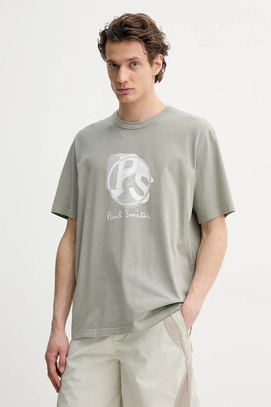 Хлопковая футболка Ps Paul Smith, серый
Хлопковая футболка Ps Paul Smith, серый
