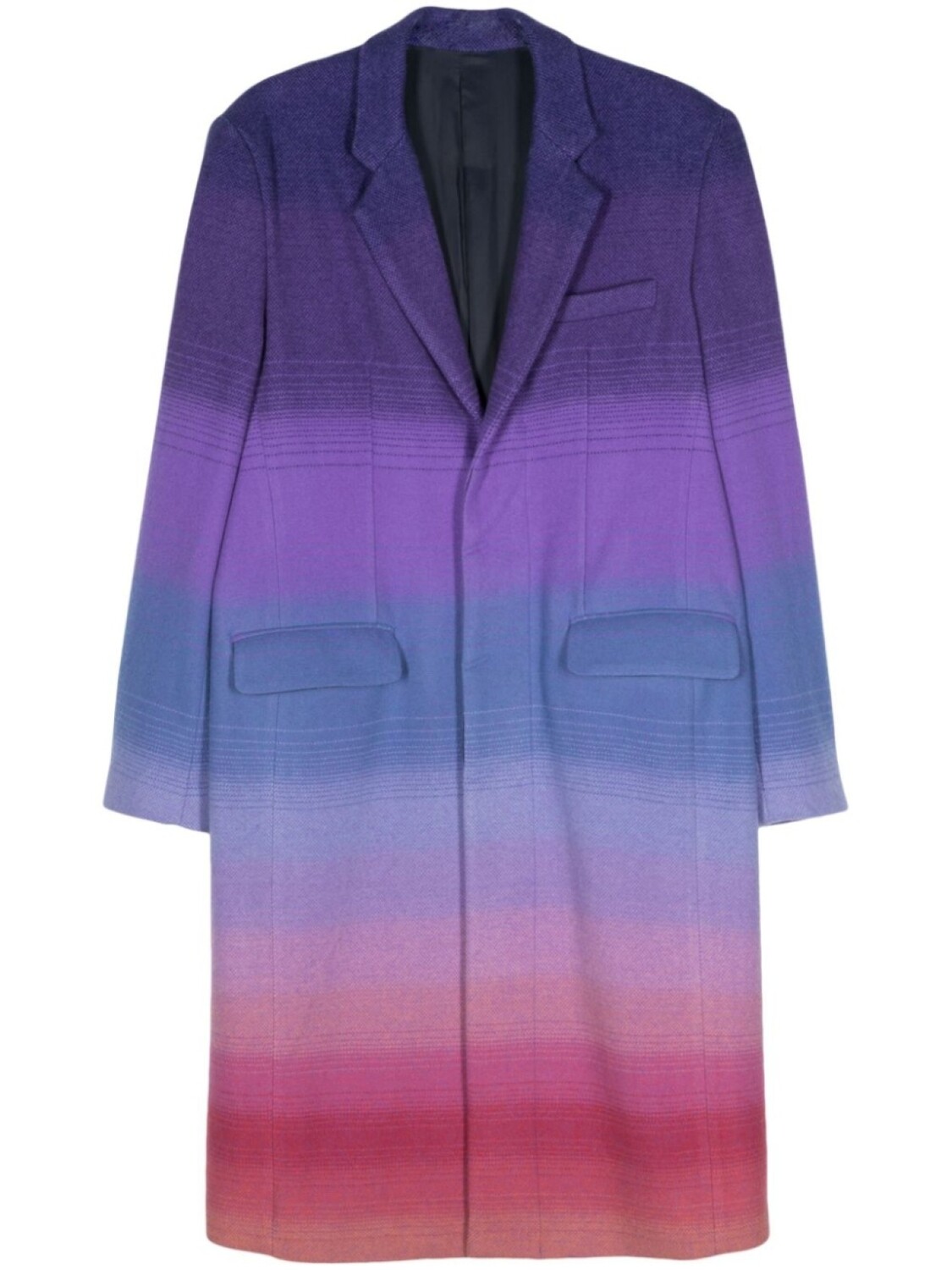 Однобортное пальто с эффектом градиента Facetasm, фиолетовый
Однобортное пальто с эффектом градиента Facetasm, фиолетовый