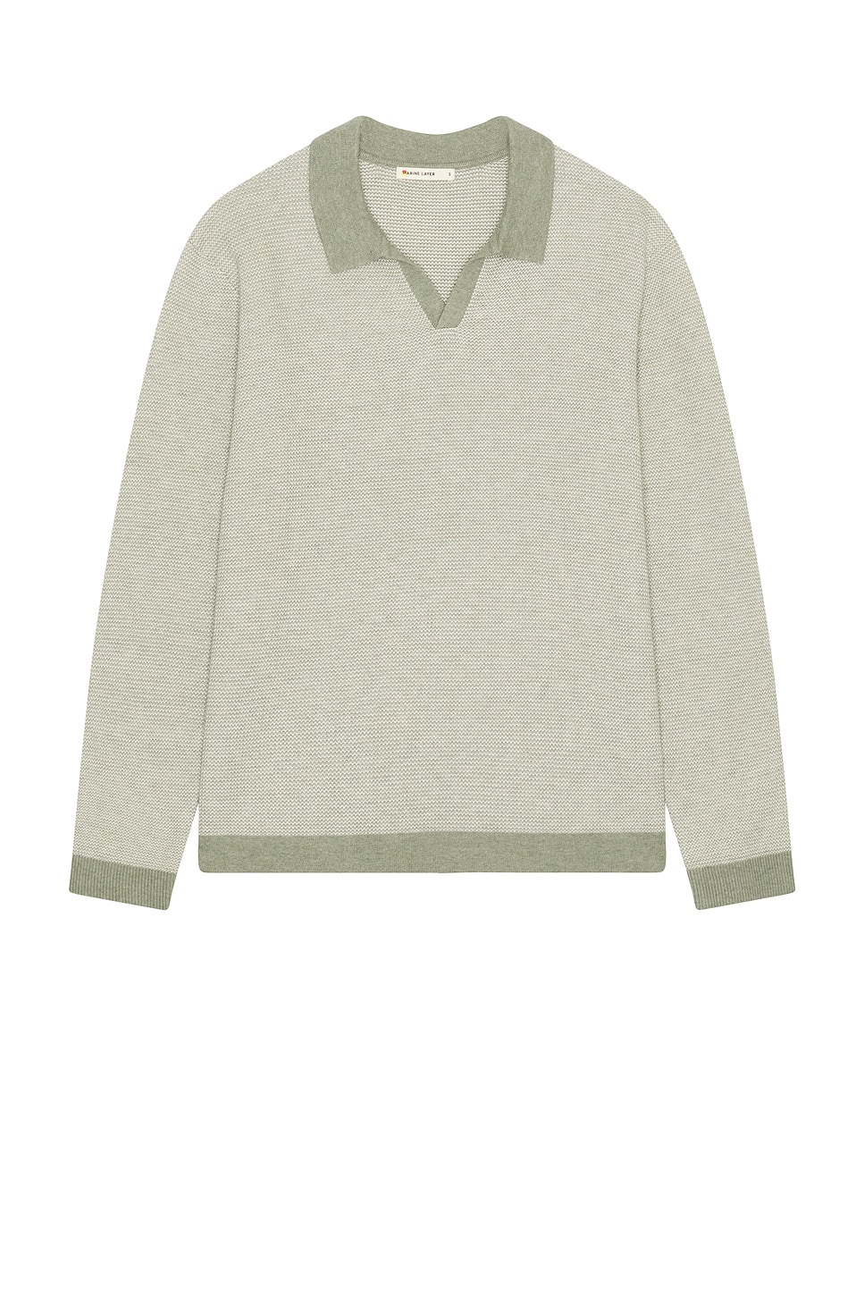 Поло-свитер Liam от Marine Layer, vetiver & ivory
Поло-свитер Liam от Marine Layer, vetiver & ivory