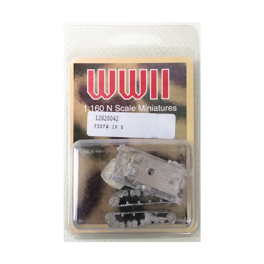 PzKfw IV D, WWII Miniatures (1:160)
PzKfw IV D, WWII Miniatures (1:160)