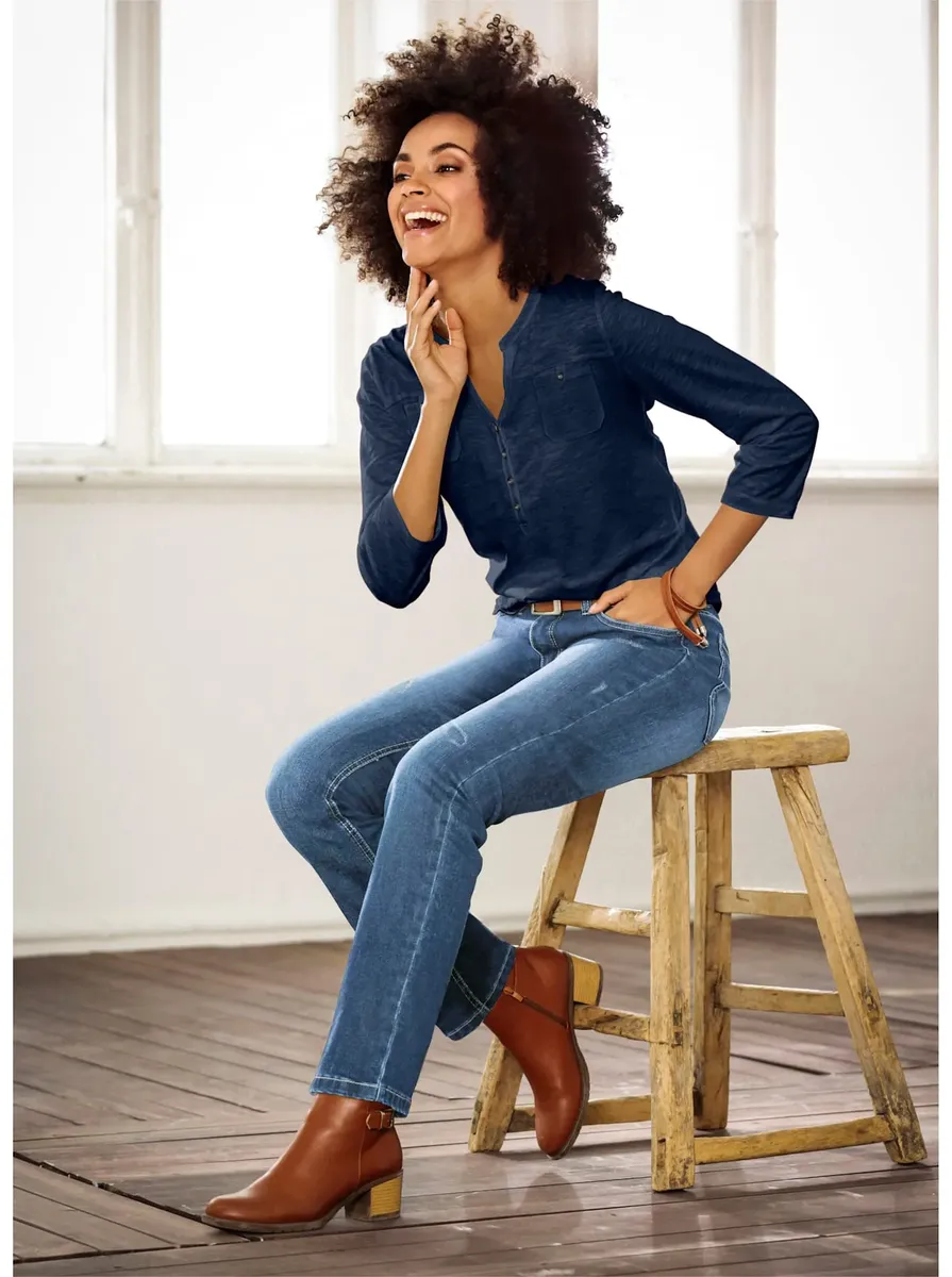 Рубашка Classic Basics с круглым вырезом "Рубашка" Inspirationen, цвет морской волны
Рубашка Classic Basics с круглым вырезом "Рубашка" Inspirationen, цвет морской волны