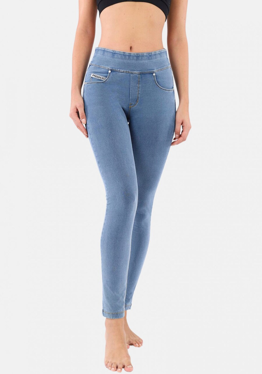 Узкие джеггинсы Freddy, синий деним
Узкие джеггинсы Freddy, синий деним