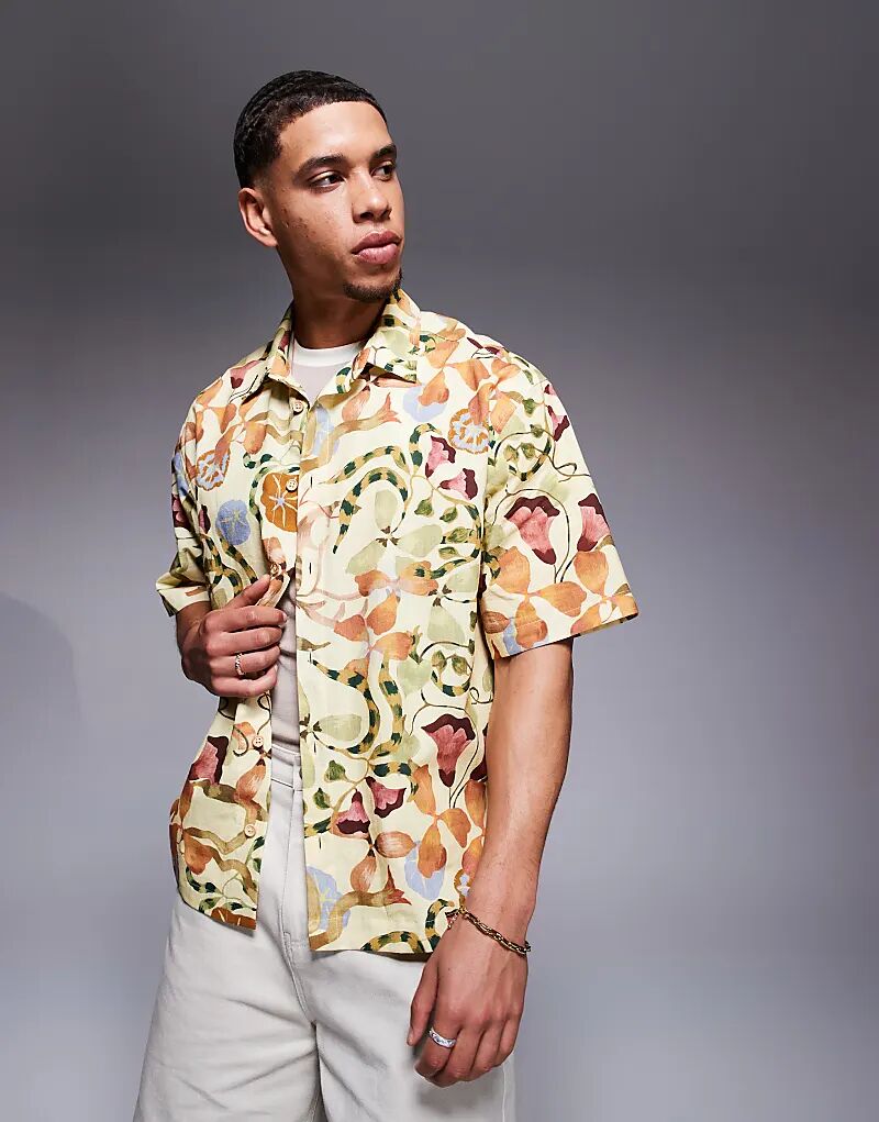 Рубашка свободного кроя ASOS DESIGN с принтом в нейтральном цвете
Рубашка свободного кроя ASOS DESIGN с принтом в нейтральном цвете