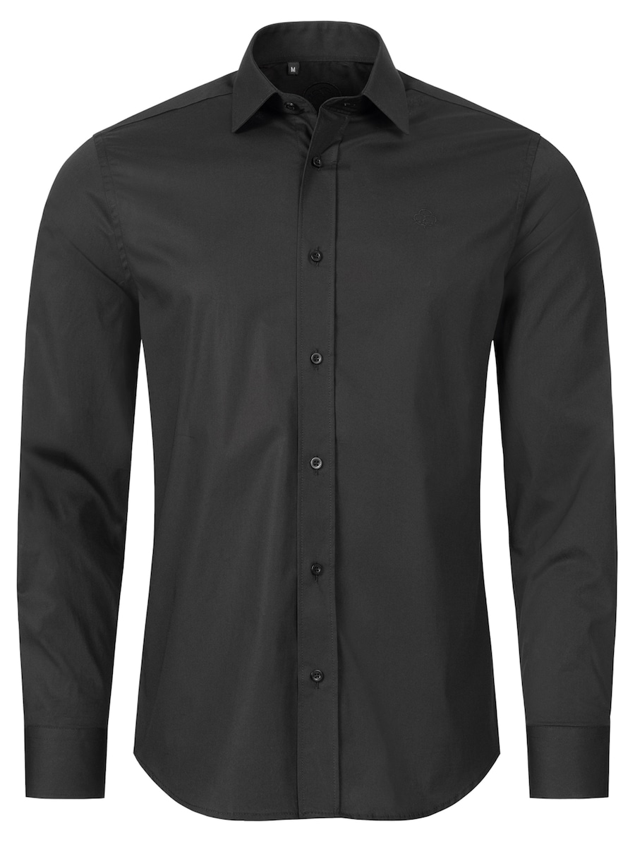 Рубашка Slim Fit на пуговицах Indumentum, черный
Рубашка Slim Fit на пуговицах Indumentum, черный