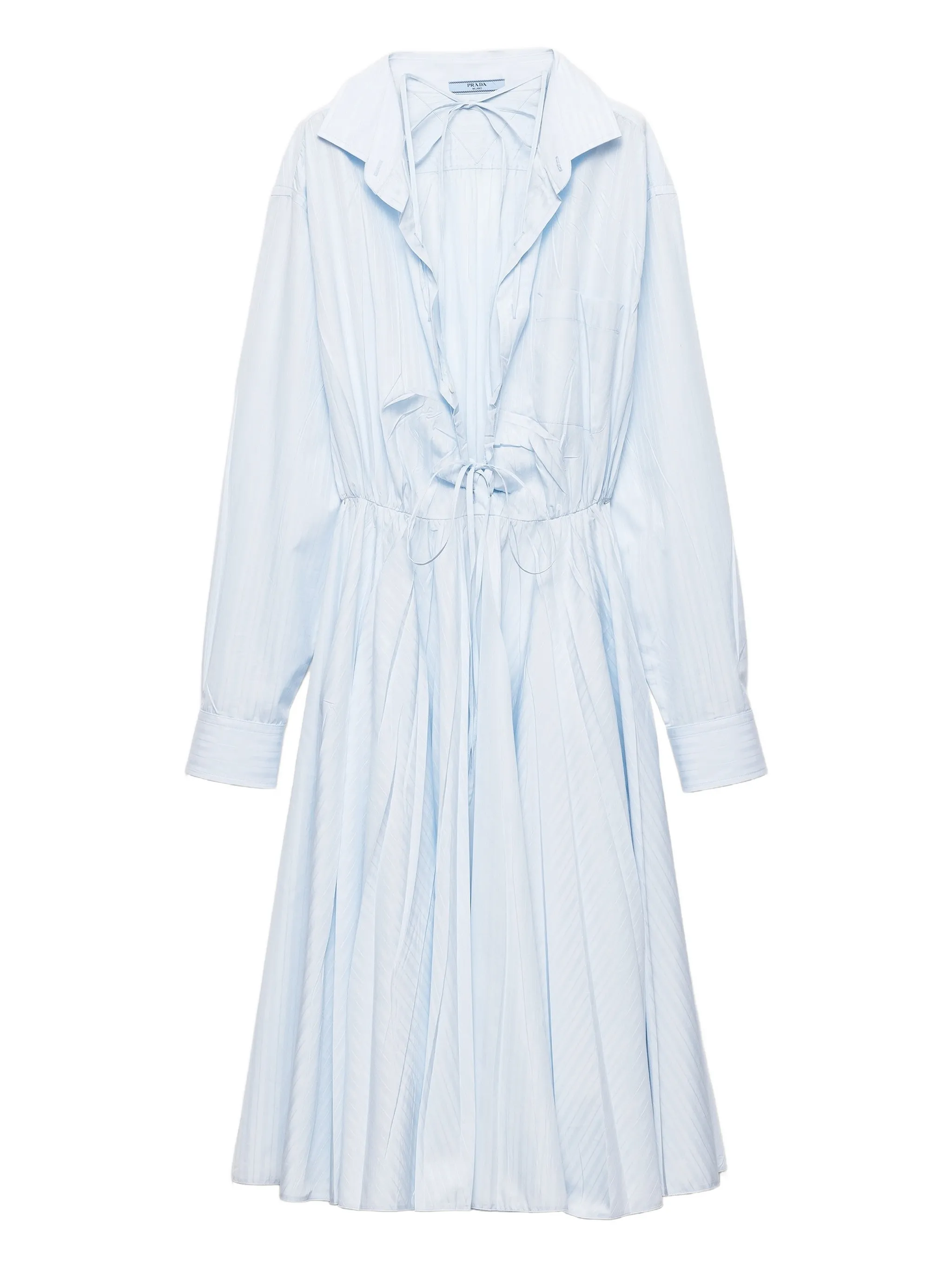 Платье миди с V-образным вырезом Prada, синий
Платье миди с V-образным вырезом Prada, синий