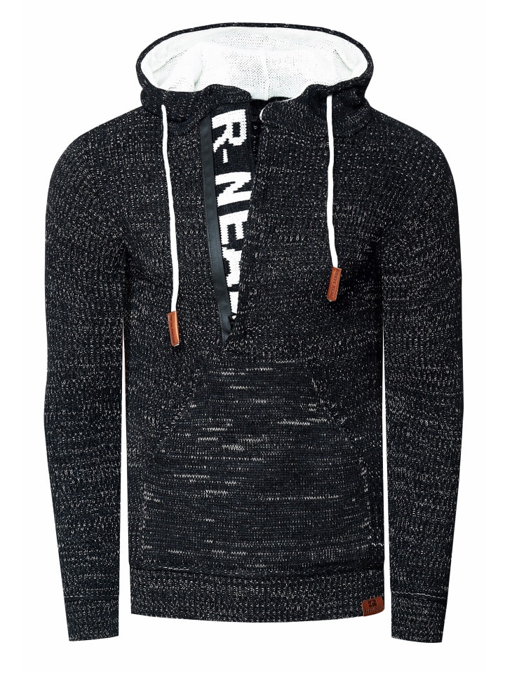 Плотный трикотажный свитер с капюшоном, застегивающийся на молнию 1/2, антрацитовый/экрю Rusty Neal
Плотный трикотажный свитер с капюшоном, застегивающийся на молнию 1/2, антрацитовый/экрю Rusty Neal