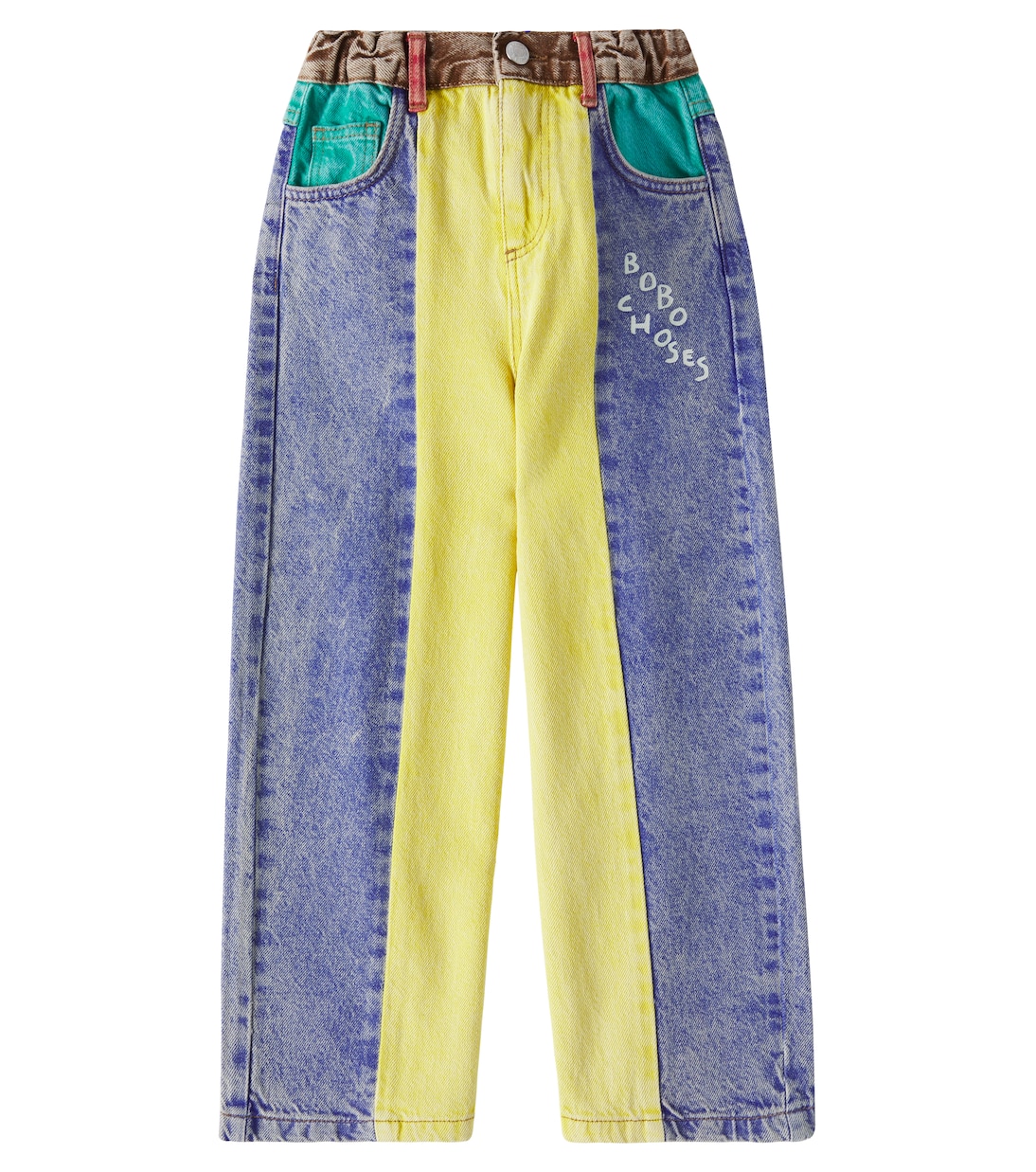 Джинсы в стиле колорблок Bobo Choses, разноцветный 
Джинсы в стиле колорблок Bobo Choses, разноцветный