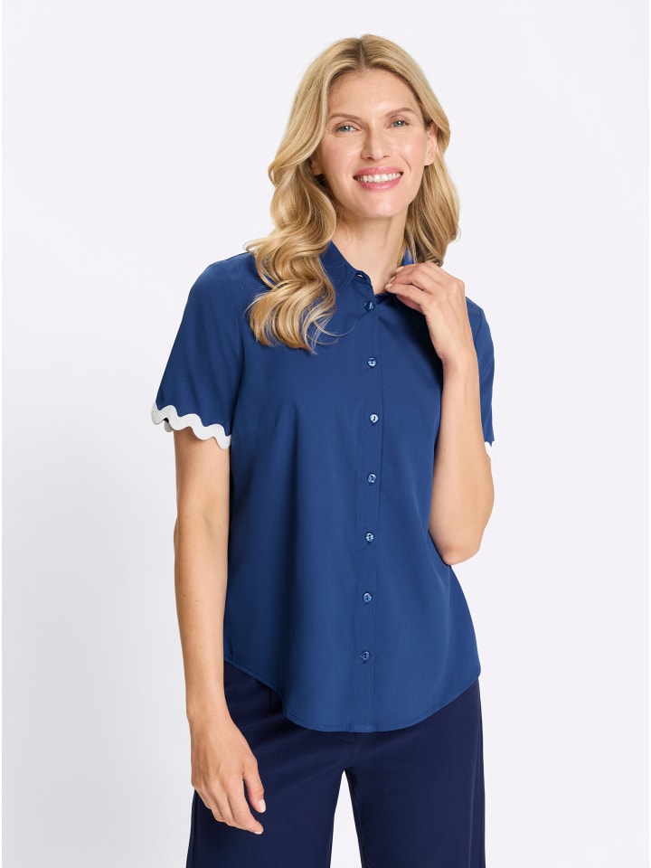 Блузка с короткими рукавами королевского синего и белого цветов Sieh an!
Блузка с короткими рукавами королевского синего и белого цветов Sieh an!