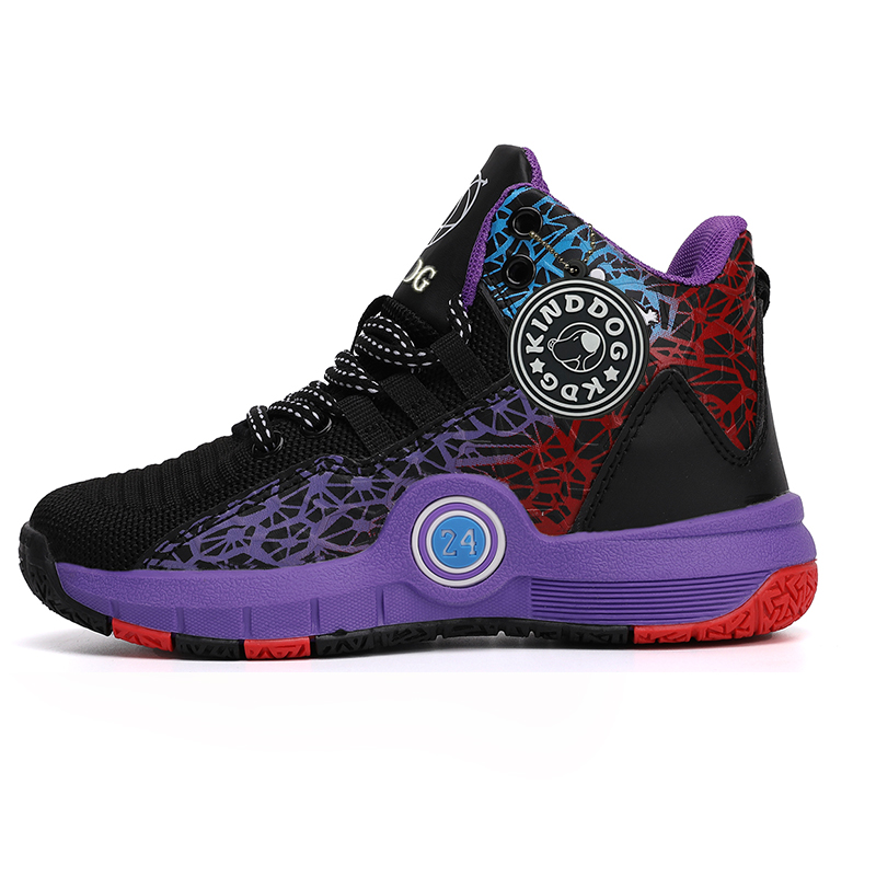Противоскользящие и дышащие детские баскетбольные кроссовки средней высоты KINDDOG, черный/фиолетовый
Противоскользящие и дышащие детские баскетбольные кроссовки средней высоты KINDDOG, черный/фиолетовый