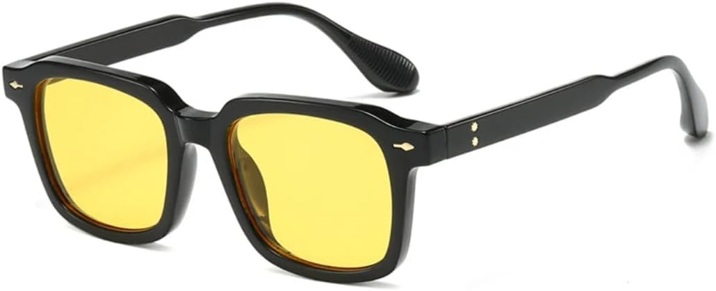 Мужские солнцезащитные очки в стиле ретро с заклепками, модные желто-синие оттенки, защита от УФ-излучения UV400; женские солнцезащитные очки с градиентным переходом цвета UUPTTPL, Black Yellow
Мужские солнцезащитные очки в стиле ретро с заклепками, модные желто-синие оттенки, защита от УФ-излучения UV400; женские солнцезащитные очки с градиентным переходом цвета UUPTTPL, Black Yellow
